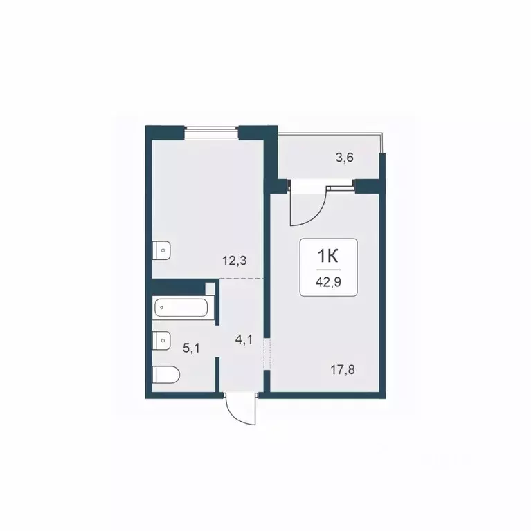 1-к кв. Новосибирская область, Новосибирск Цветной бульвар жилой ... - Фото 1