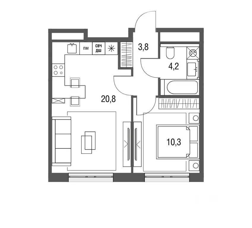 2-к кв. Москва Тагильская ул., 2к1 (40.0 м) - Фото 0