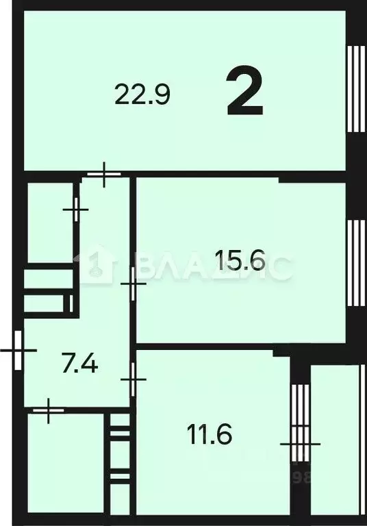 2-к кв. Москва Люблинская ул., 76к3 (62.6 м) - Фото 1