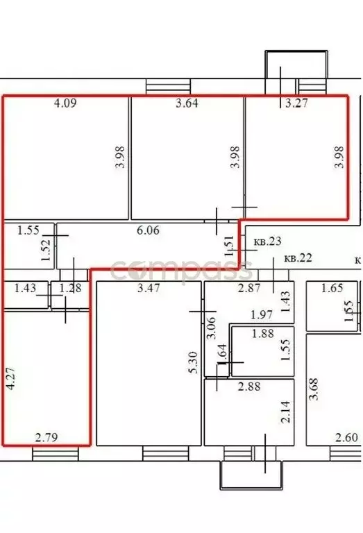 3-комнатная квартира: село Ярково, Южная улица, 34 (71.8 м) - Фото 1