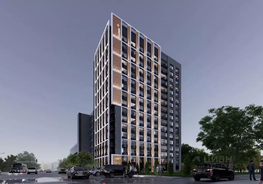 Студия Воронежская область, Воронеж просп. Труда, 113 (25.86 м) - Фото 1