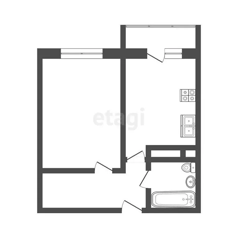 1-комнатная квартира: Дмитров, микрорайон имени В.Н. Махалина, 37 ... - Фото 0