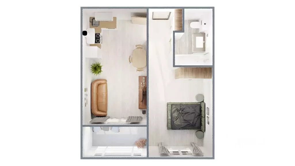 2-к кв. Новосибирская область, Новосибирск Самоцветы жилой комплекс ... - Фото 2