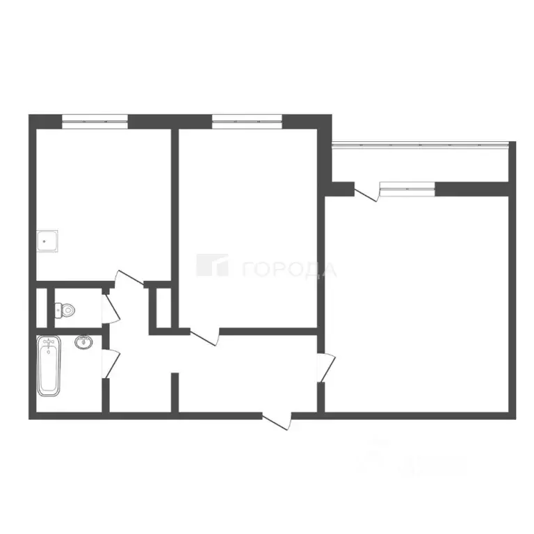 2-к кв. Алтайский край, Барнаул ул. Энтузиастов, 24/118 (50.7 м) - Фото 1
