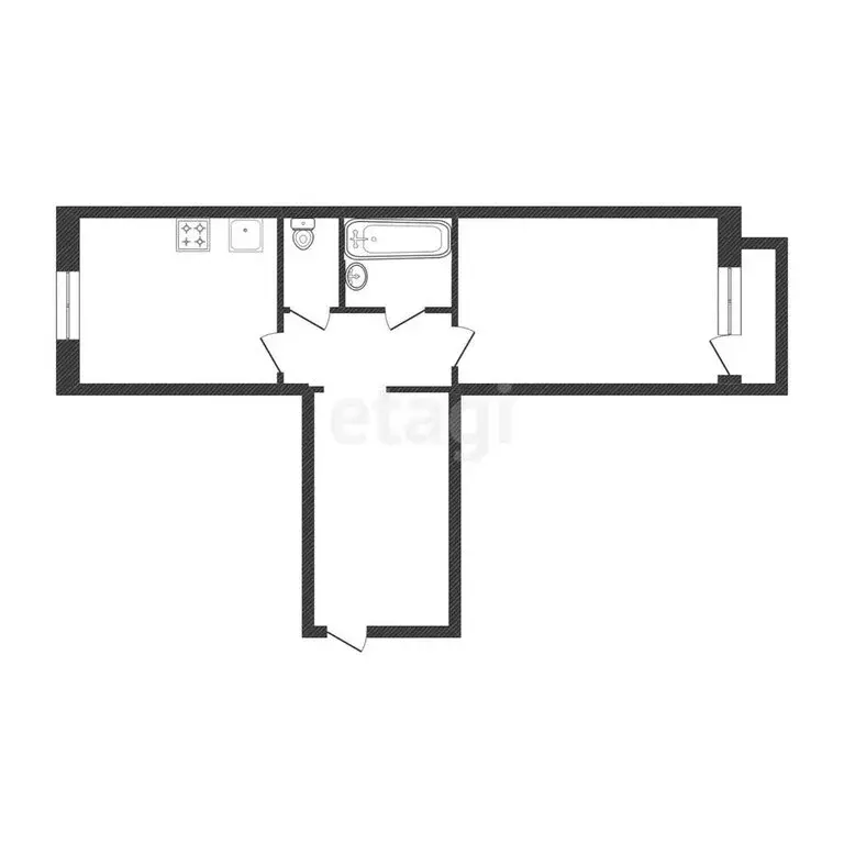 1-комнатная квартира: Златоуст, квартал Металлист, 6А (35.8 м) - Фото 1