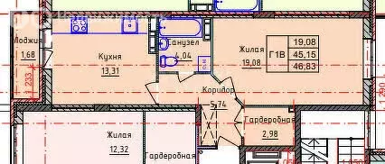 1-комнатная квартира: Ярославль, улица Лескова, 36 (46.83 м) - Фото 0