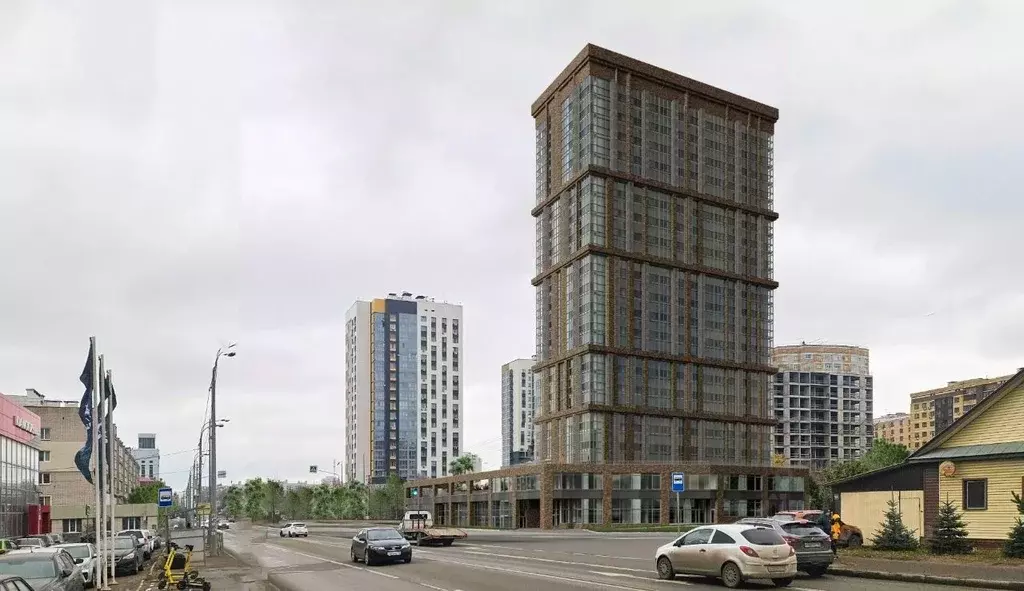 1-к кв. Татарстан, Казань ул. Аделя Кутуя, 95А (39.05 м) - Фото 2
