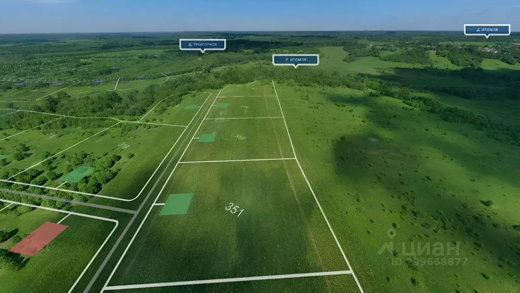 Участок в Тверская область, Ржевский муниципальный округ, д. Итомля  ... - Фото 1