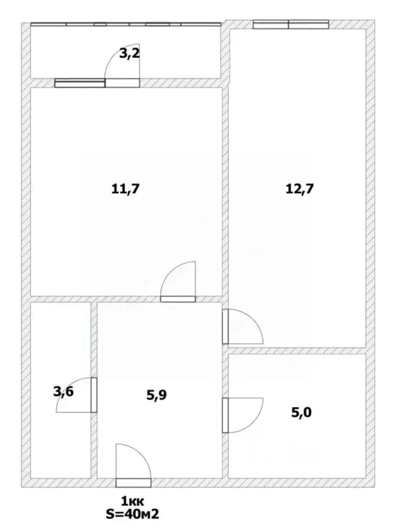 1-к кв. Калининградская область, Калининград ул. Юрия Гагарина, 16Б ... - Фото 2