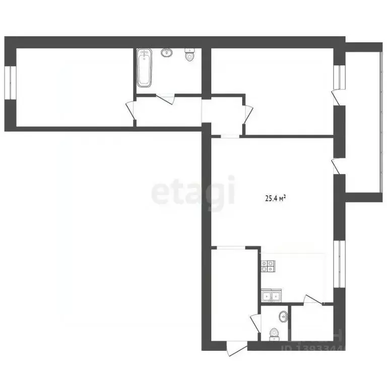 2-к кв. Тюменская область, Тюмень ул. Тимофея Кармацкого, 7 (84.5 м) - Фото 2