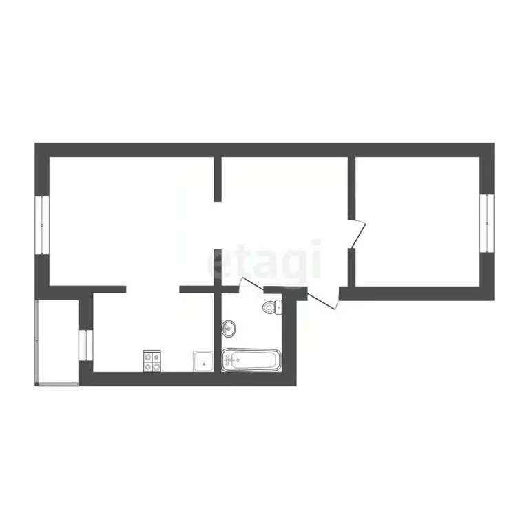 2-к кв. Воронежская область, Воронеж просп. Труда, 44 (55.4 м) - Фото 1