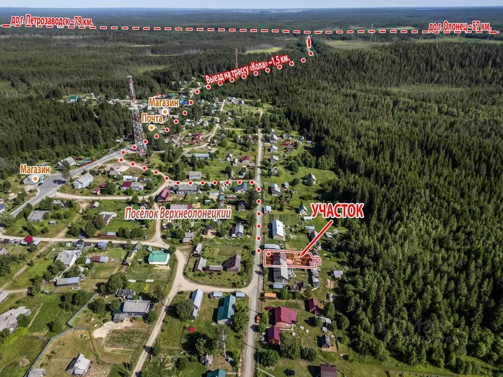 Дом в Карелия, Олонецкий район, Коткозерское с/пос, пос. ... - Фото 0