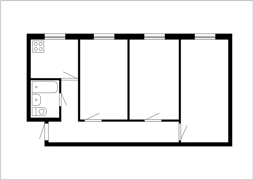 Продаётся 3-к квартира, 55.6 м - Фото 0