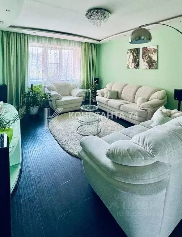 4-к кв. Челябинская область, Челябинск Российская ул., 61Б (98.3 м) - Фото 1