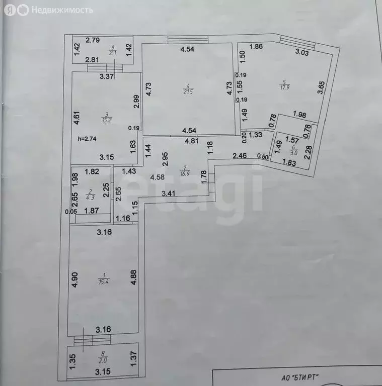 3-комнатная квартира: Казань, улица Павлюхина, 108Б (93.3 м) - Фото 1