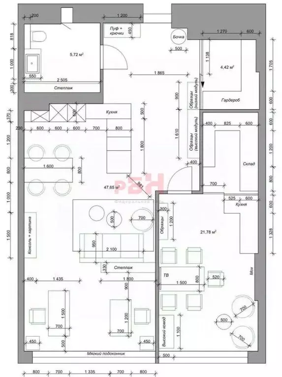 Офис в Свердловская область, Екатеринбург ул. Белинского, 108 (80 м) - Фото 2