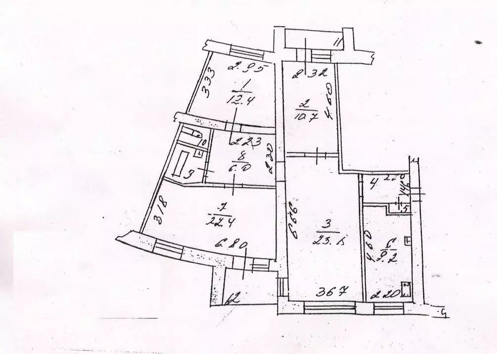 4-комнатная квартира: Курск, улица Дзержинского, 65/2 (93.6 м) - Фото 2