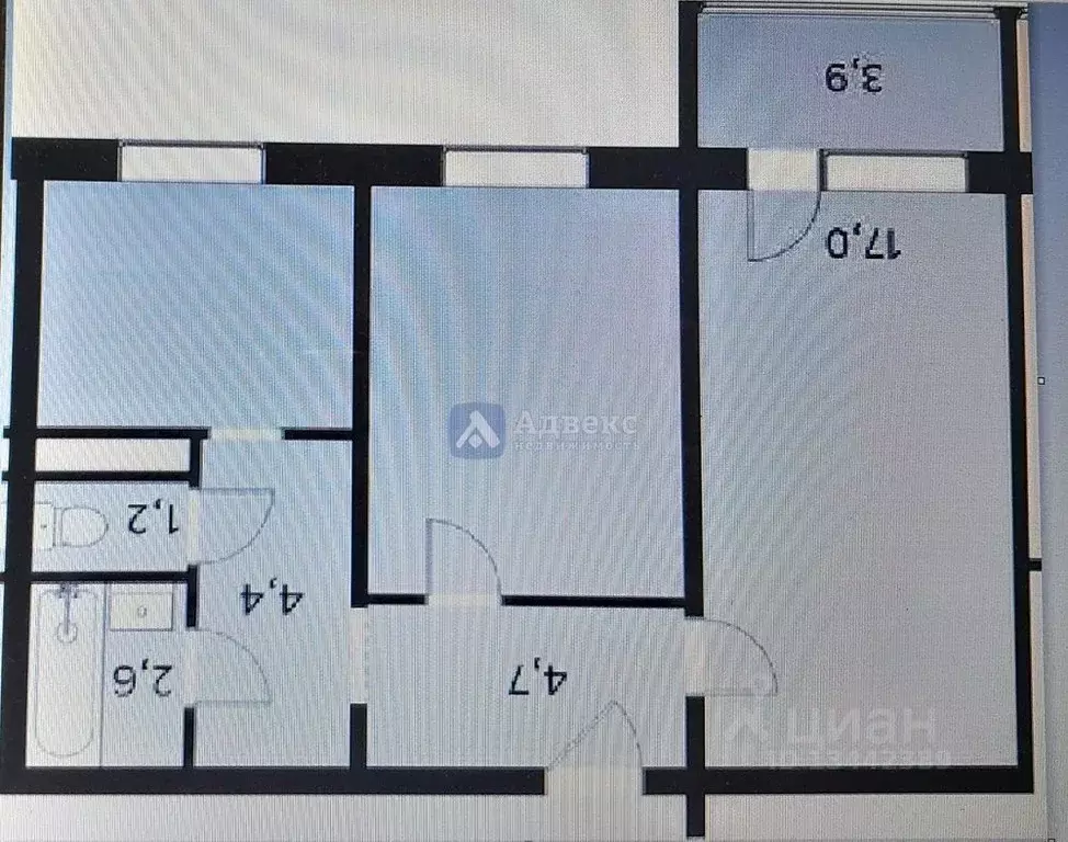 2-к кв. Тюменская область, Тюмень ул. Свердлова, 22 (49.6 м) - Фото 2