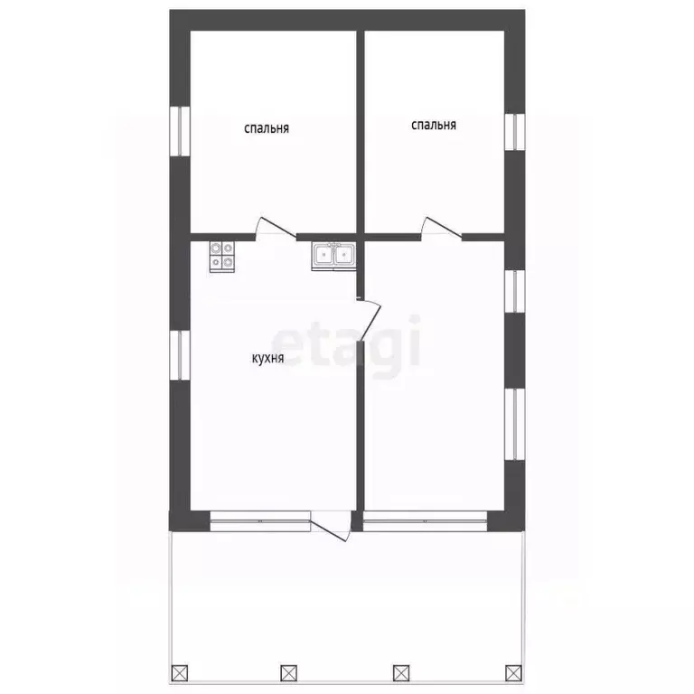 Дом в Тюменская область, Тюменский муниципальный округ, д. Елань ул. ... - Фото 1