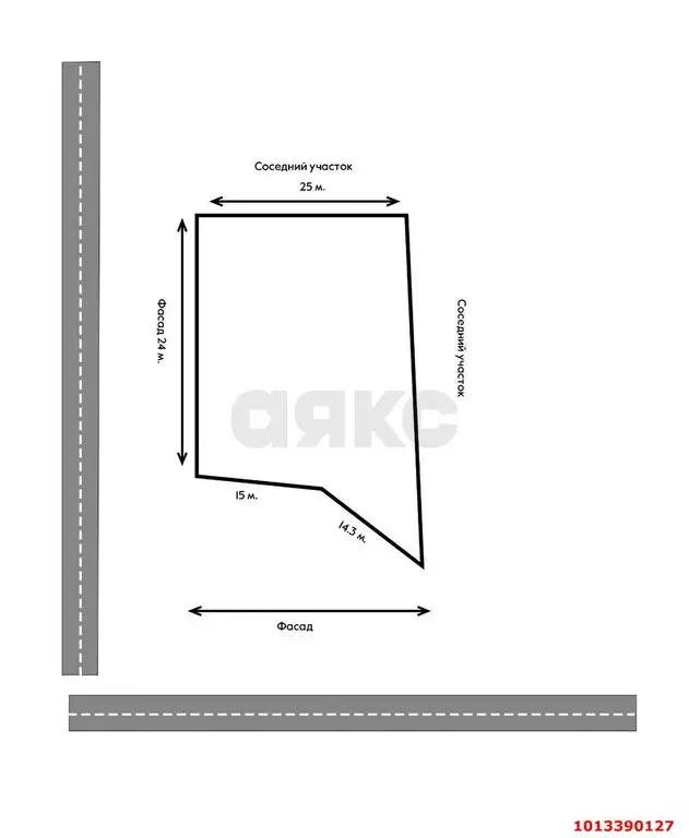 Участок в село Лермонтово, Заречная улица, 23 (6.45 м) - Фото 0