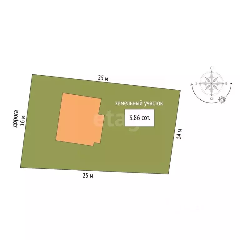 Дом в Крым, Сакский район, Молочненское с/пос, Радуга СПК 129 (117 м) - Фото 2