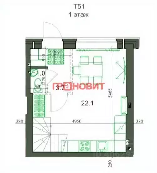 3-к кв. Новосибирская область, Новосибирский район, Мичуринский ... - Фото 1