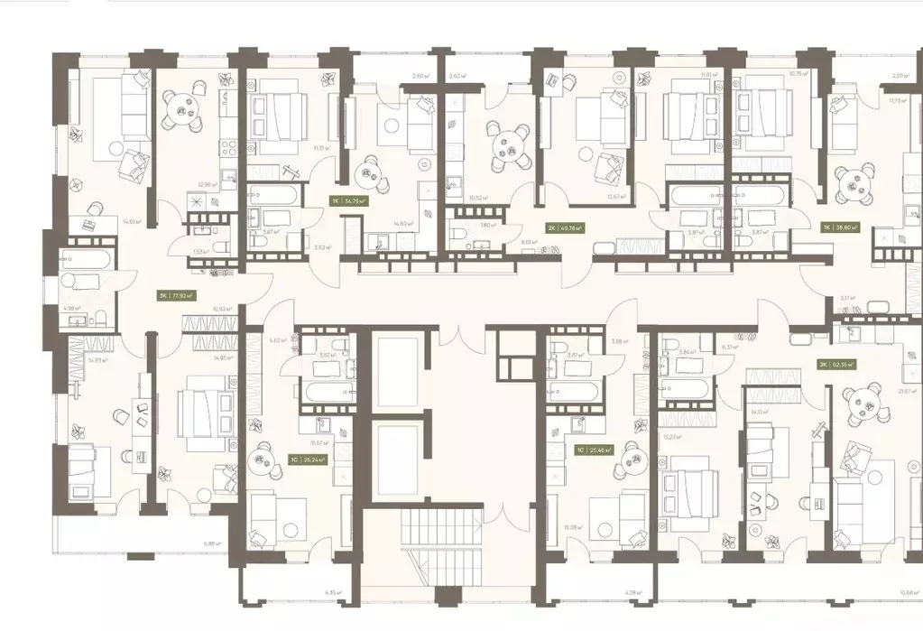 1-к кв. Кемеровская область, Кемерово Московский просп., 23А (34.79 м) - Фото 2
