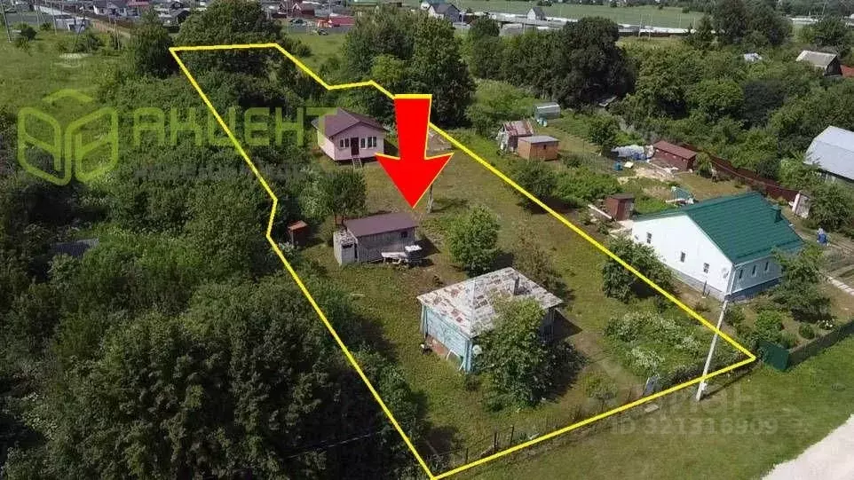 Дом в Калужская область, Тарусский район, Волковское с/пос, д. Хрущево ... - Фото 1