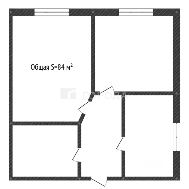 3-к кв. Алтайский край, Барнаул ул. Профинтерна, 7а (84.0 м) - Фото 2