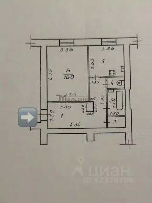 1-к кв. Волгоградская область, Волгоград ул. Мира, 11 (42.8 м) - Фото 1