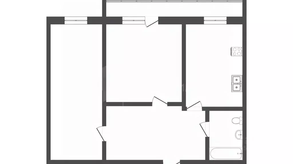 2-к кв. Тюменская область, Тюмень Ямская ул., 91 (47.7 м) - Фото 0