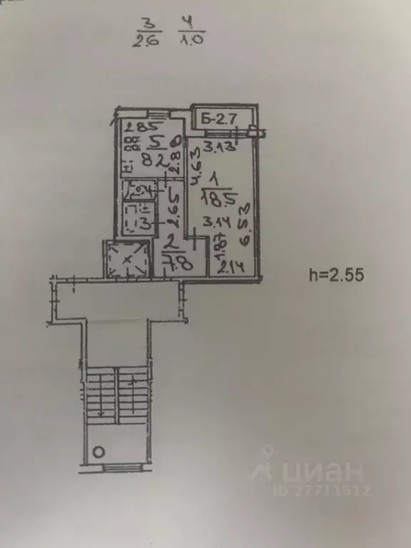 1-к кв. Санкт-Петербург Якорная ул., 1к2 (38.1 м) - Фото 1