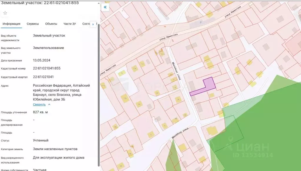 Участок в Алтайский край, Барнаул городской округ, с. Власиха ул. ... - Фото 2