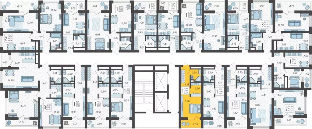 Квартира-студия: Сочи, жилой комплекс Кислород, 3 (23.15 м) - Фото 1