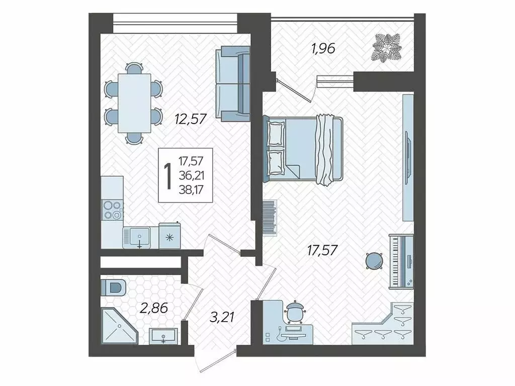 1-комнатная квартира: Сочи, микрорайон Бытха, Ясногорская улица, ... - Фото 1