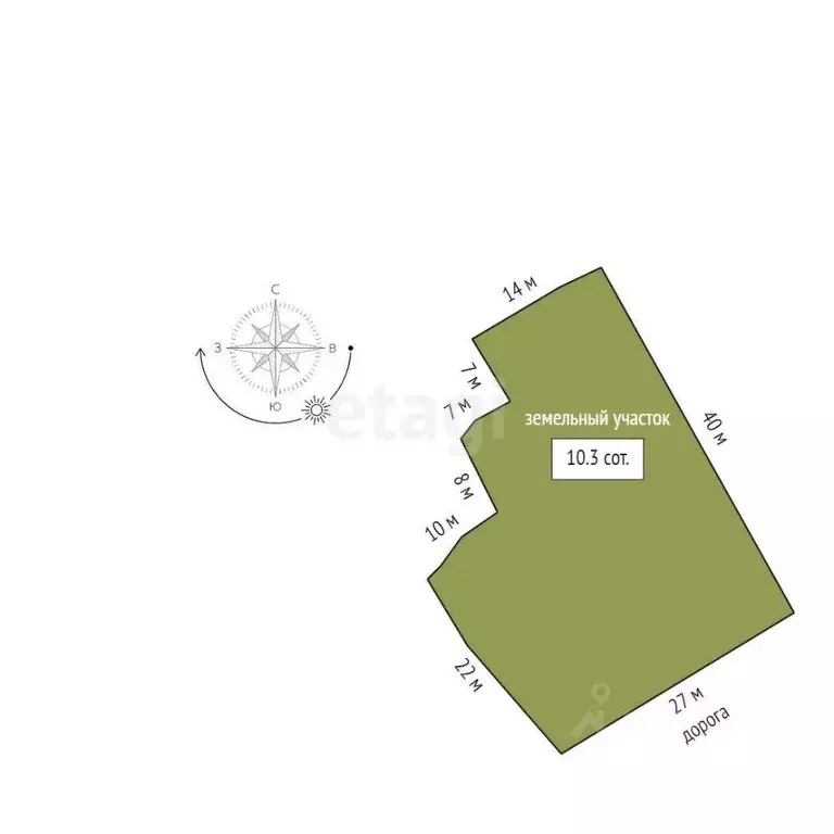 Участок в Ярославская область, Ярославль Татарский пер., 10 (10.3 ... - Фото 2