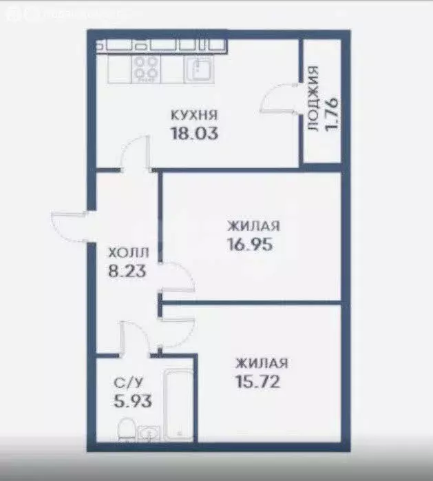 2-комнатная квартира: Гурьевск, Фабричная улица, 4 (66.62 м) - Фото 0