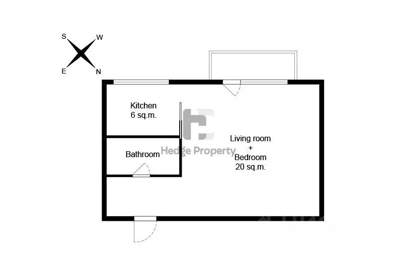 1-к кв. Москва ул. Красная Пресня, 11 (32.0 м) - Фото 2