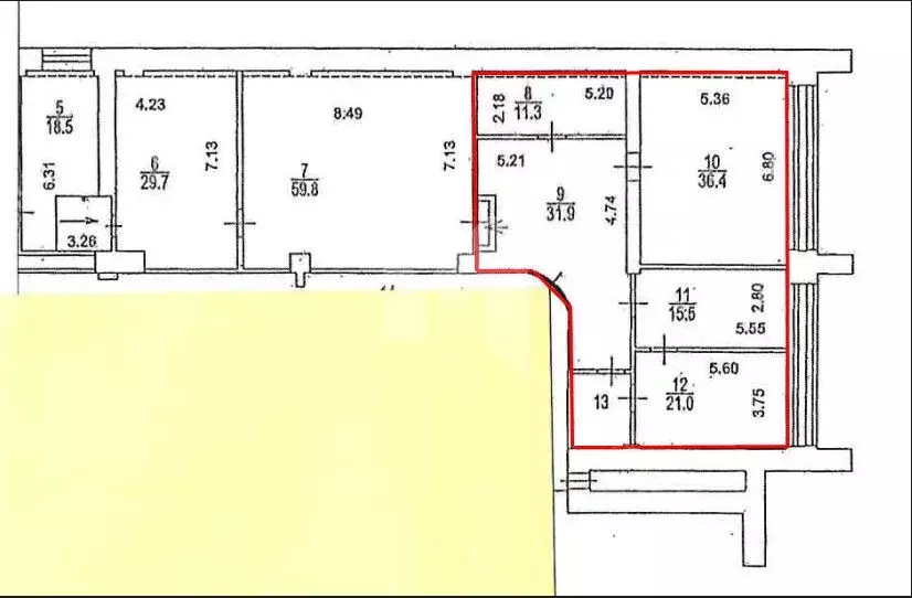 Офис в Москва ул. Льва Толстого, 5С1 (120 м) - Фото 1