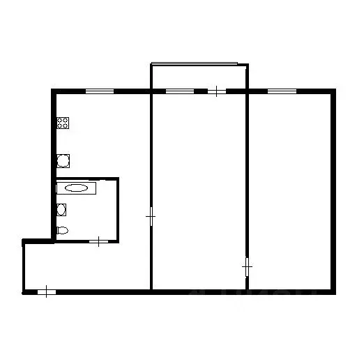 2-к кв. Татарстан, Казань ул. Малая Крыловка, 27 (46.0 м) - Фото 1