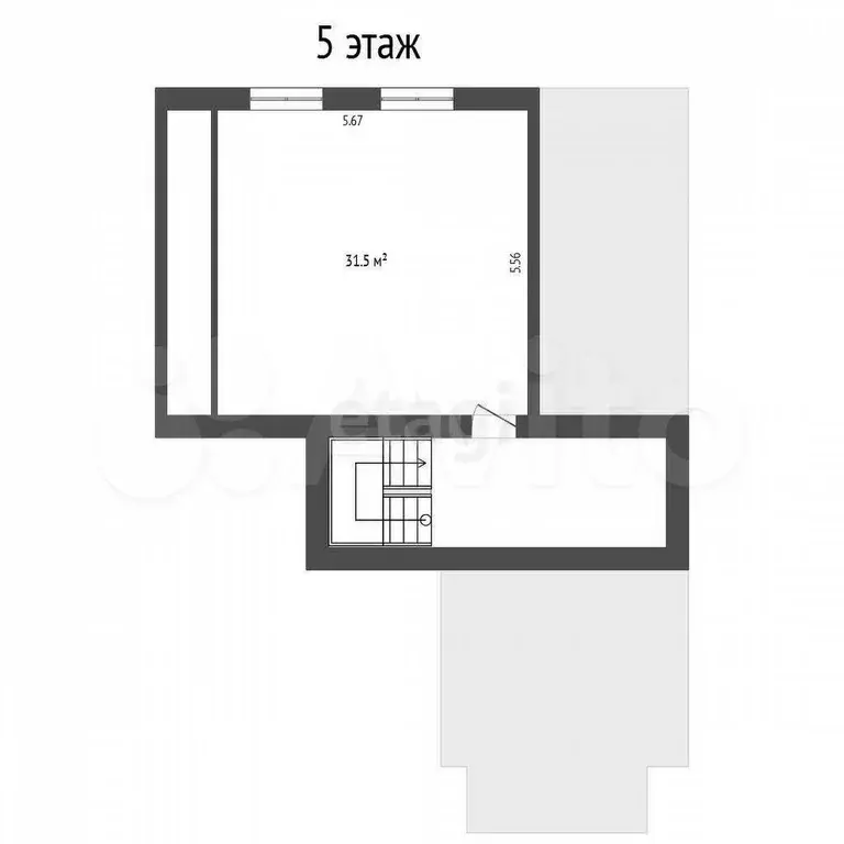5-к. квартира, 225,4 м, 1/4 эт. - Фото 1
