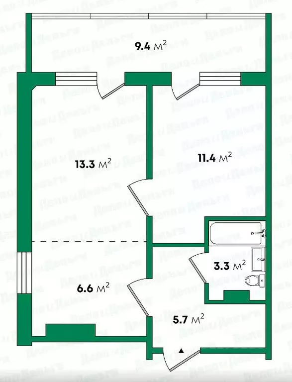 1-к кв. Кировская область, Киров Московская ул., 121к1 (40.3 м) - Фото 1