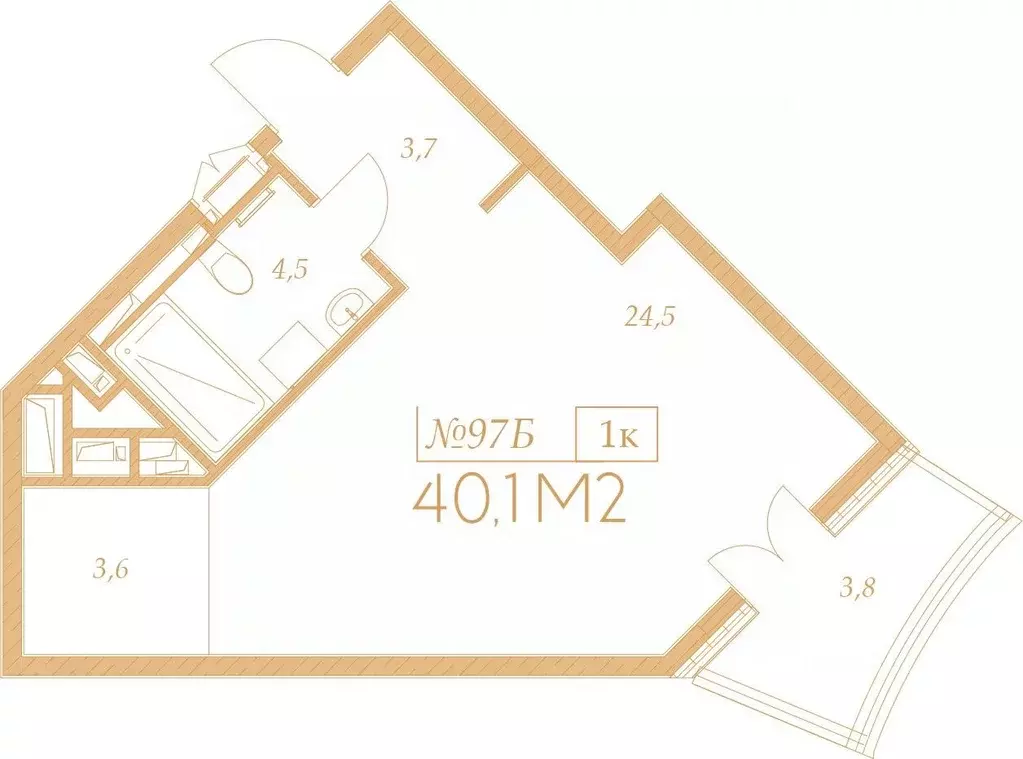 1-к кв. Краснодарский край, Анапа Гостиничный Комплекс Морелло тер.,  ... - Фото 1