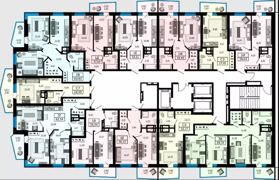 1-к кв. Ростовская область, Ростов-на-Дону Донской Арбат жилой ... - Фото 2