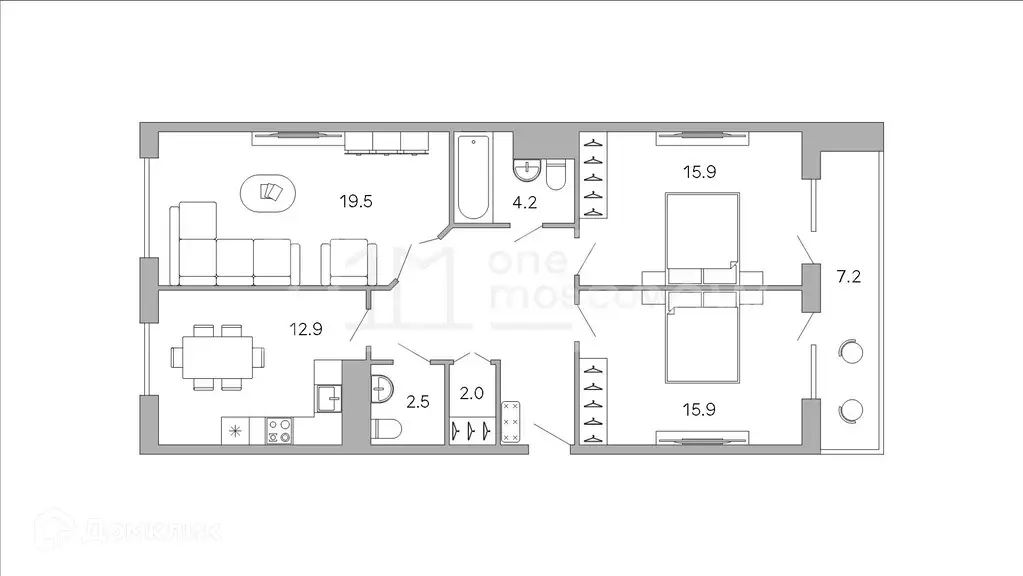 Продаётся 3-к квартира, 90 м - Фото 1