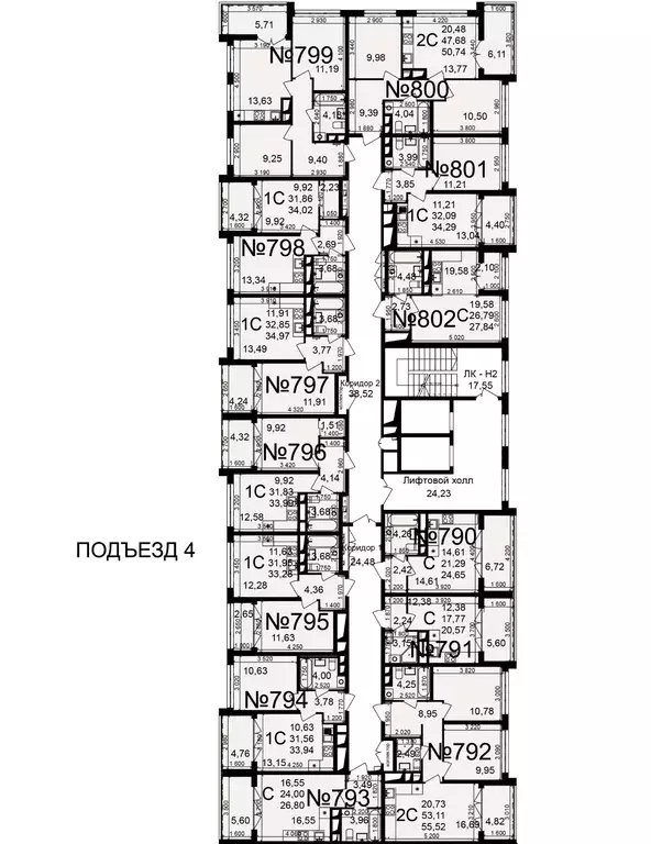 2-к кв. Тульская область, Тула пос. Горелки, Время жилой комплекс ... - Фото 1