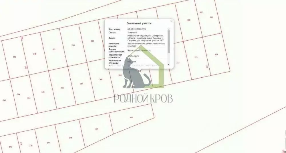 Участок в Самарская область, Сызрань Нефтяная ул. (8.0 сот.) - Фото 1