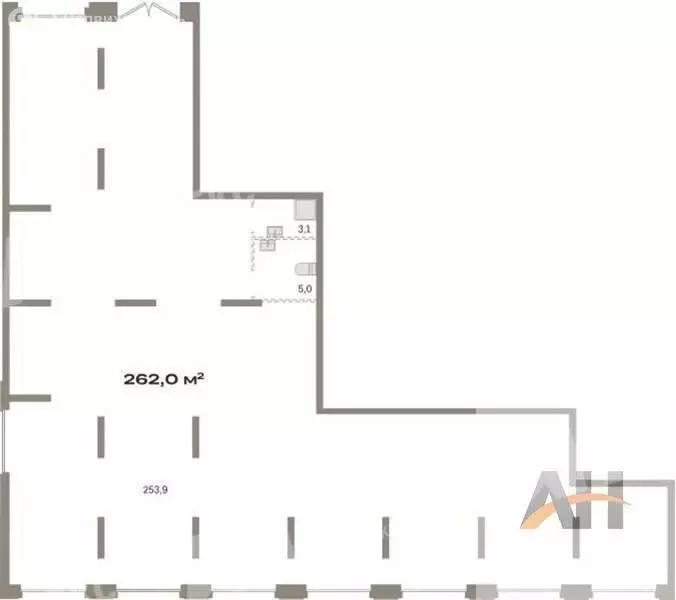 Помещение свободного назначения (262 м) - Фото 2