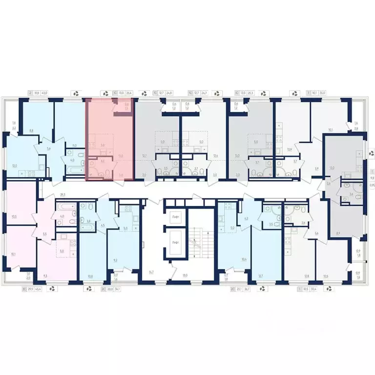 1-к кв. Башкортостан, Уфа ул. Евгения Столярова, 13 (25.4 м) - Фото 2