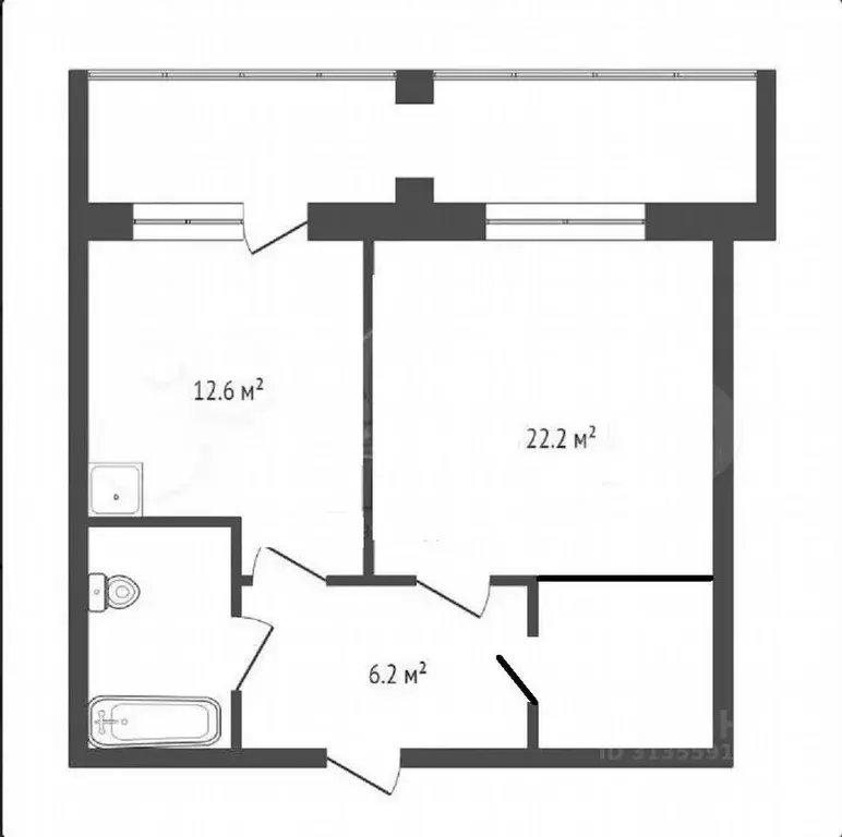 1-к кв. Красноярский край, Красноярск Краснодарская ул., 35 (47.0 м) - Фото 0